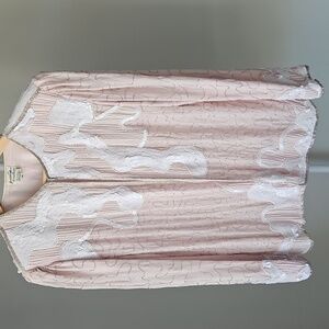 Vintage Judith Ann Creations 100% Silk Sequin Beaded Top Mixed Pattern M